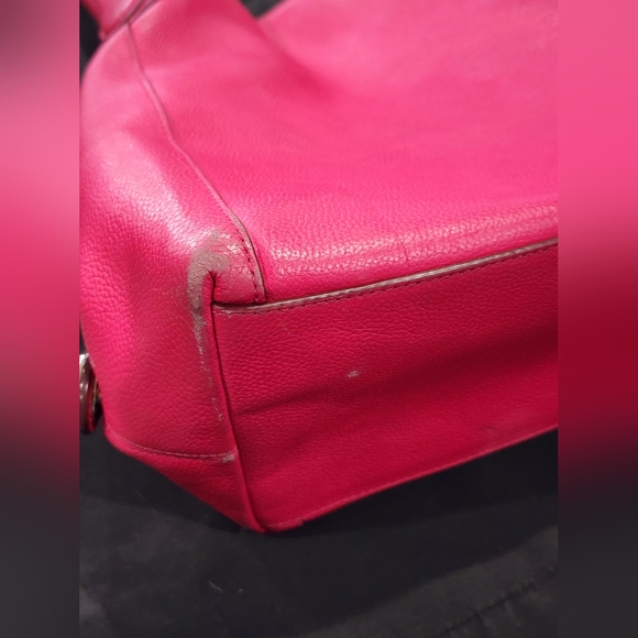 COACH | Edie Shoulder Bag 31 | Pebbled Leather | Fuschia - Picture 12 of 14